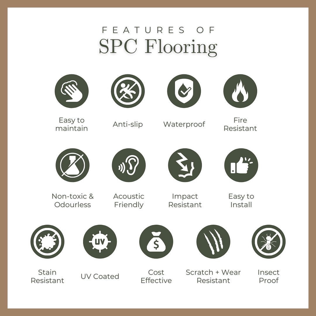 4mm SPC Flooring Stone Finish