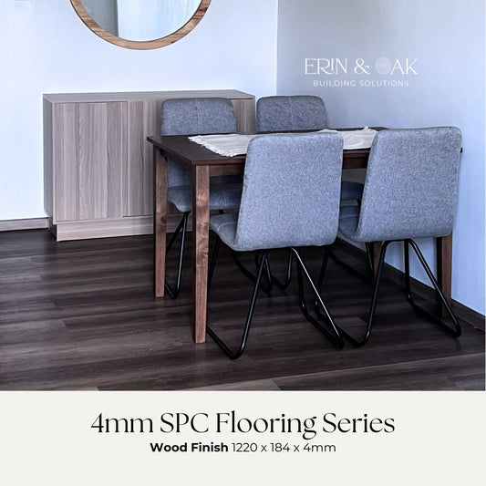 4mm SPC Flooring Wood Finish