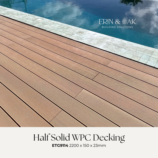 Half Solid WPC Decking